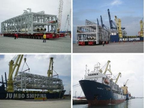 First Loads Out, Pluto LNG Project